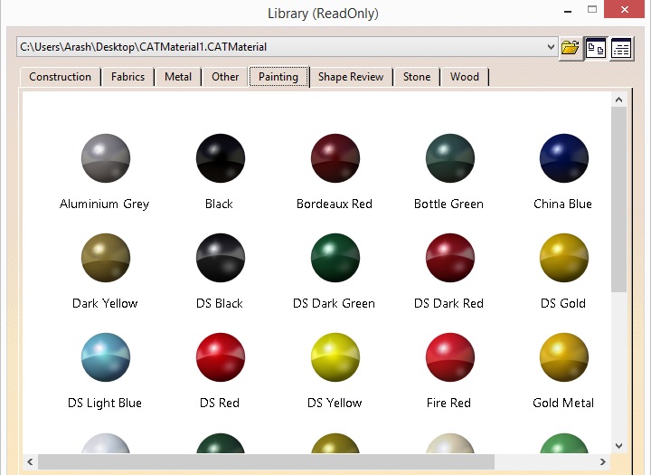 اضافه کردن متریال در کتیا