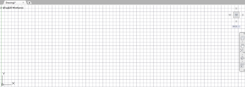 نمایش شبکه شطرنجی در صفحه ترسیم با فعال کردن خاصیت Grid