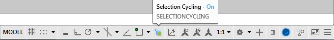 نمایش فعال بودن آیکون Selection Cycling