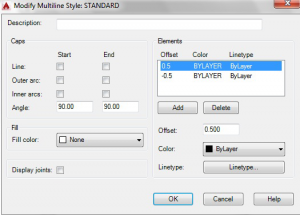 کادر محاوره‌ای ‌Style Multiline اتوکد