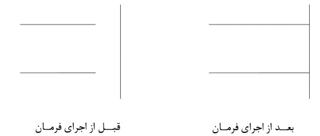 اثر اجرای فرمان Extend اتوکد در موضوعات ترسیمی