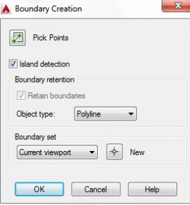 کادر محاوره‌ای به نام ‌ Boundary Creasion