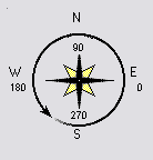 اجرای فرمان Rotate‌ اتوکد