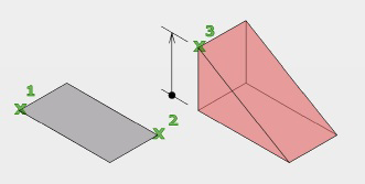 مثال فرمان Wedge اتوکد سه بعدی