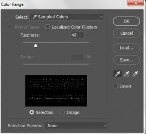 پنجره دستور Color Range فتوشاپ