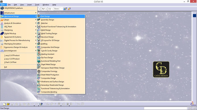 آموزش محیط Part Design کتیا