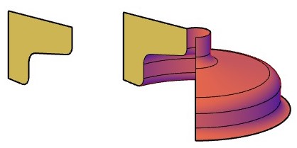 روش‌های اجرای فرمان Revolve سطوح اتوکد سه بعدی
