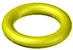 ‌ ترسیم تیوپ توپر solid فرمان Torus