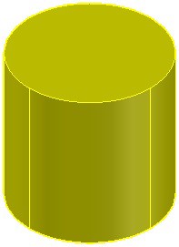 مثال رسم مخروط استوانه‌ای با فرمان CONE