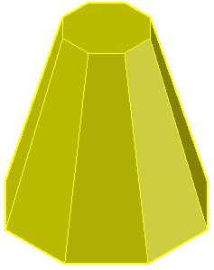 مثال ترسیم هرم ناقص فرمان Pyramid