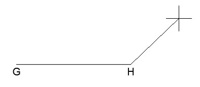 پاره‌‌خط مجازی پس از معرفی نقطه H