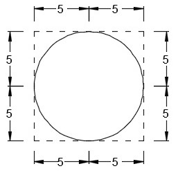 مثال زیر مجموعه Fillet فرمان Rectangle