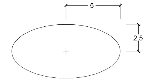 بهترین مثال زیر‌مجموعه Center فرمان Ellipse