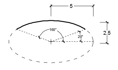 تکنیک مثال کاربردی کمان بیضوی Elliptical Arc