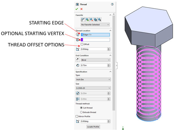 ایجاد رزوه در سالیدورک