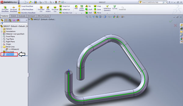 آموزش Sweep در نرم افزار solidworks