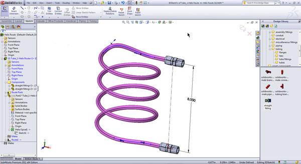 رسم فنر در سالیدورک