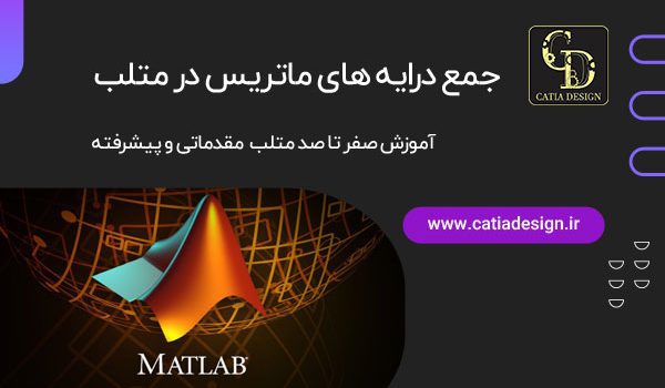 جمع درایه های ماتریس در متلب