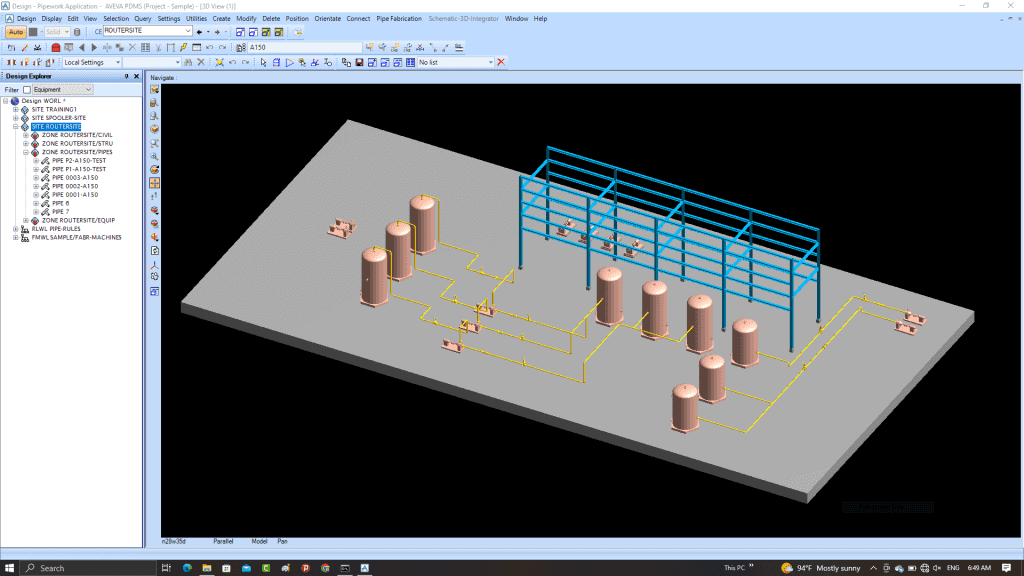 ماژول Design در نرم افزار PDMS