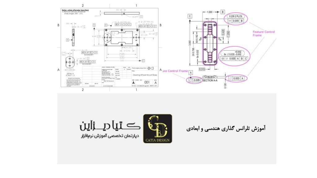 آموزش تلرانس گذاری هندسی و ابعادی